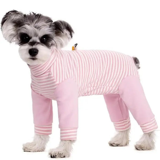 Hundeopprettingsdrakt Helkroppsbeskyttelse Stripete Design 7