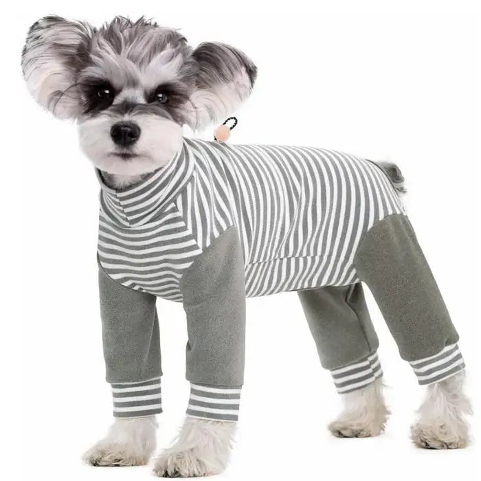 Hundeopprettingsdrakt Helkroppsbeskyttelse Stripete Design 8