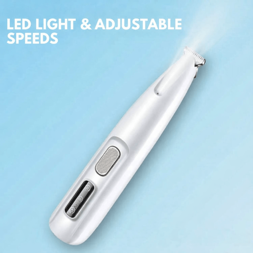 Hundetrimmer for Sensitive Områder med LED-lys og Justerbare Hastighetsinnstillinger 4