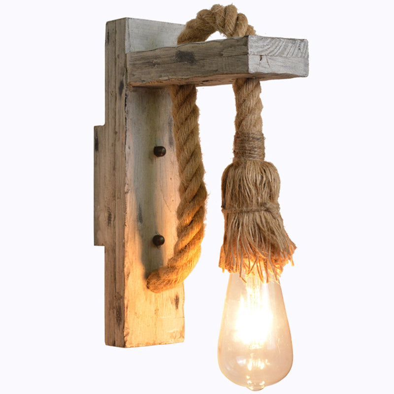 Industriell Vegglampe med Tauledning 0