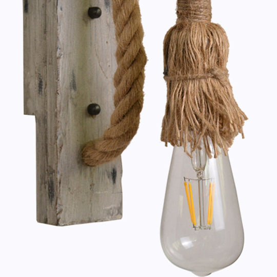 Industriell Vegglampe med Tauledning 1