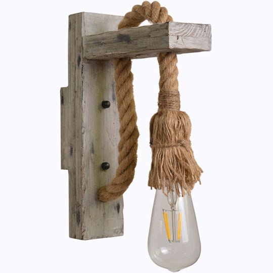Industriell Vegglampe med Tauledning 2