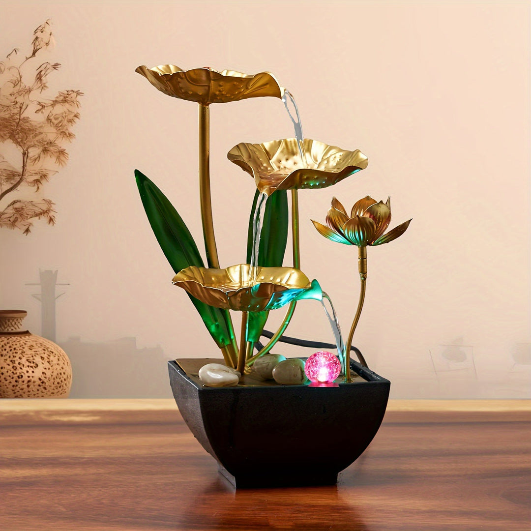 Innendørs Fontene med Lotusdesign 3