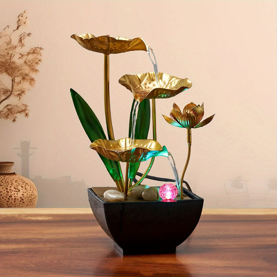 Innendørs Fontene med Lotusdesign 3