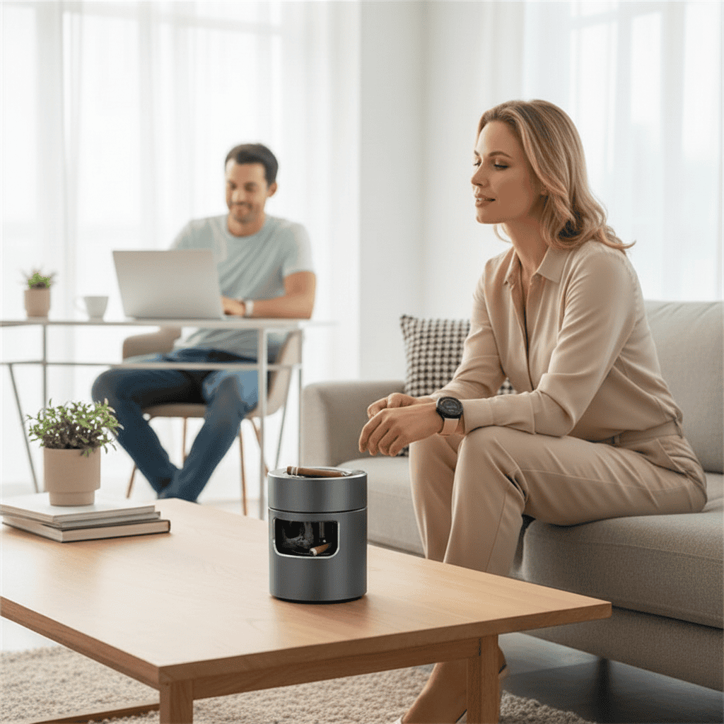 Intelligent Askebeger med USB Luftrensingssystem 2