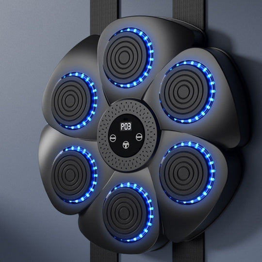 Interaktiv Boksemaskin for Trening Med Bluetooth Musikk og RGB Belysning 1