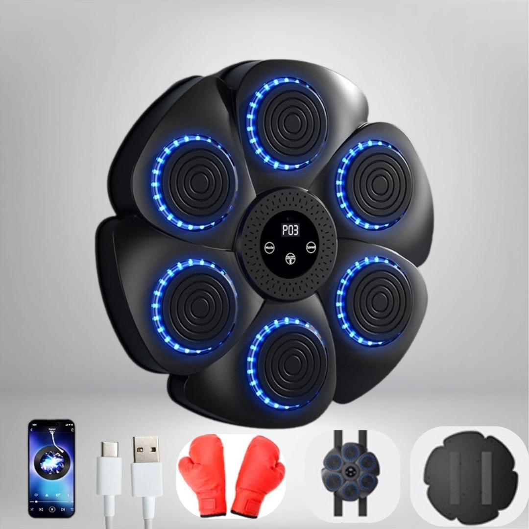 Interaktiv Boksemaskin for Trening med Rytmemoduser og Bluetooth-Musikk 3