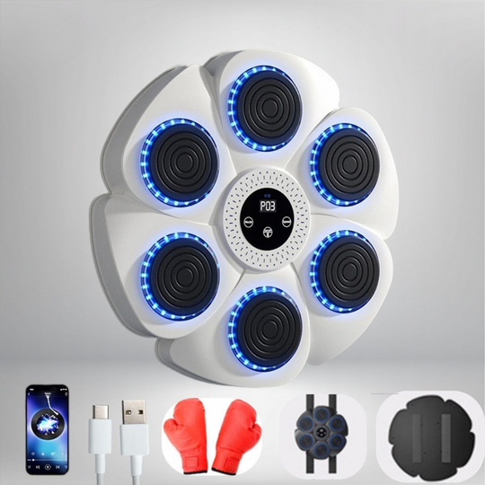 Interaktiv Boksemaskin for Trening med Rytmemoduser og Bluetooth-Musikk 4