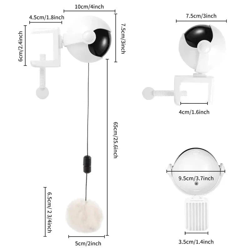 Interaktiv Katt Leketøy med Roterende Ball 5