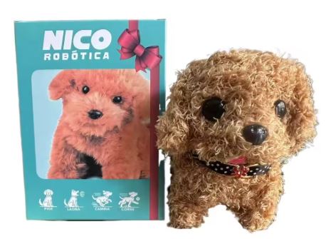 Interaktiv Plysjhund for Barn og Eldre Med Realistiske Bevegelser 0