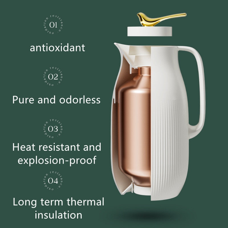 Isolert Termosflaske Minimalistisk Design 950 ml - Perfekt for Varme og Kalde Drikker 4