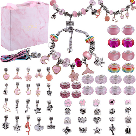 Jenters DIY Charm Smykkesett med Fargerike Design 6