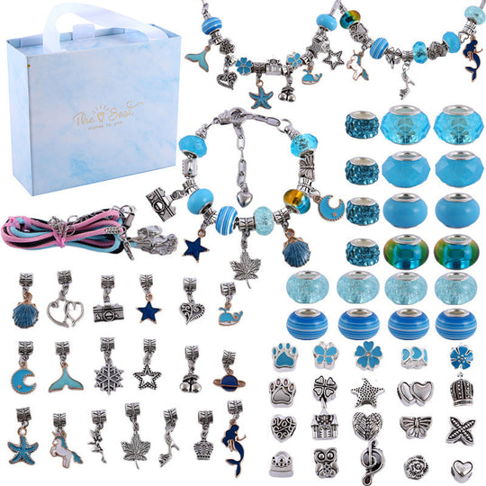 Jenters DIY Charm Smykkesett med Fargerike Design 7