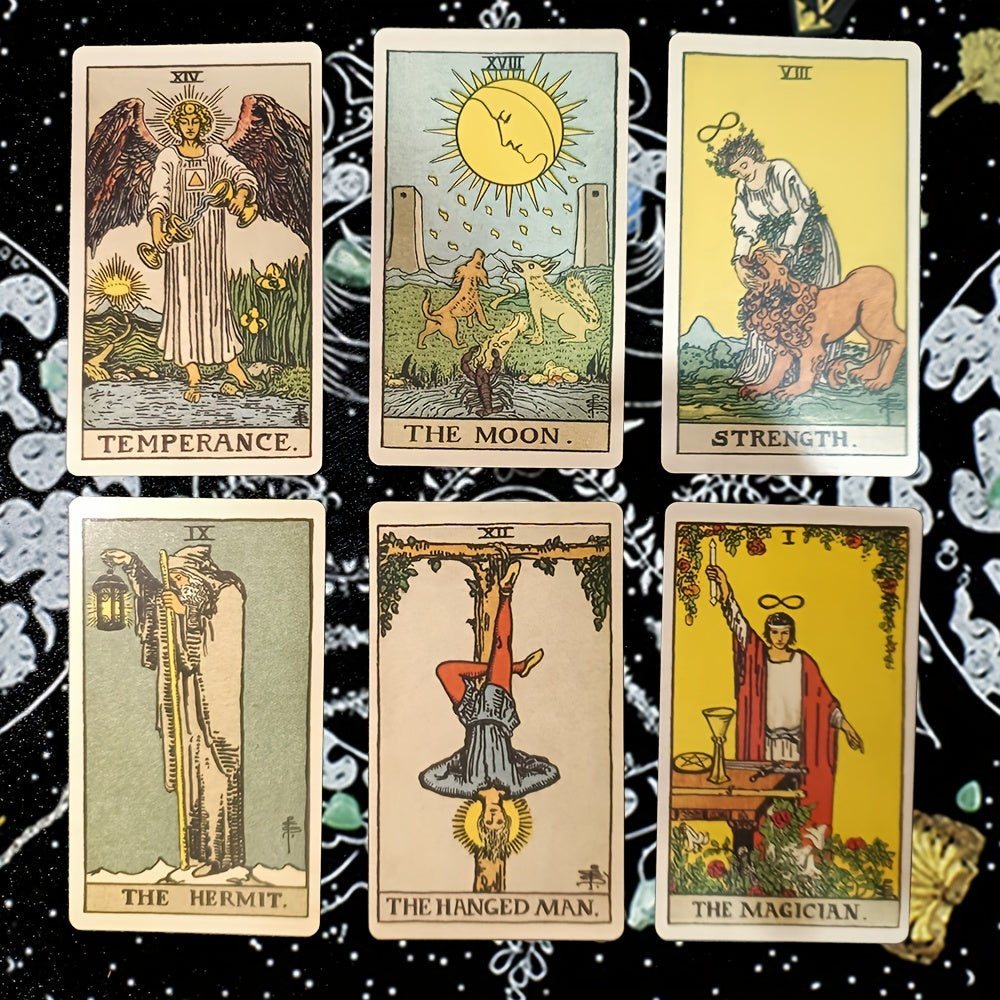 Jeu de Tarot Classique 78 Cartes Illustrées pour Exploration Spirituelle 1