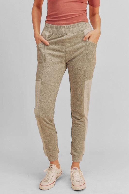 Joggebukse Herre Tapered Passform med Lommer i Komfortabel Blandingsmateriale 1