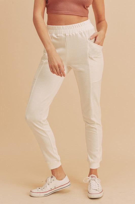 Joggebukse Herre Tapered Passform med Lommer i Komfortabel Blandingsmateriale 7