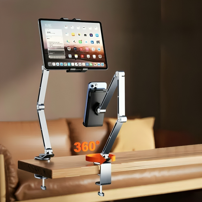 Justerbar Enhetsholder for Telefoner og Nettbrett med 360° Rotasjon 0