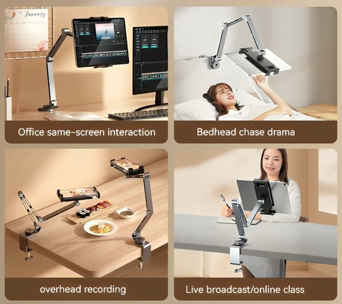 Justerbar Enhetsholder for Telefoner og Nettbrett med 360° Rotasjon 3