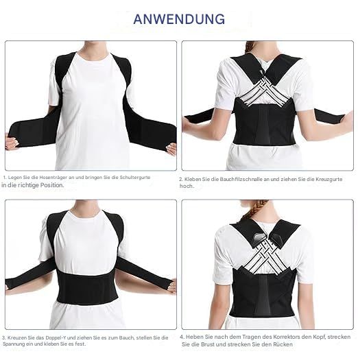 Justerbar Holdningskorrigerer for Menn og Kvinner med Kryssdesign 5