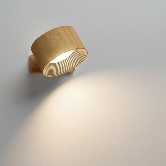 Justerbar Trådløs Vegglampe 360° Rotasjon LED Belysning 1