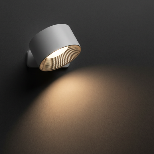 Justerbar Trådløs Vegglampe 360° Rotasjon LED Belysning 2