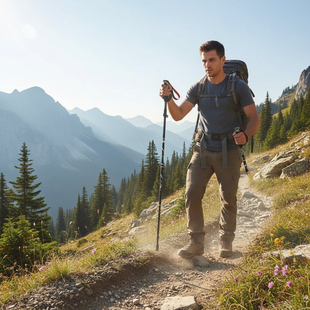 Justerbare Trekkingstaver med Ergonomisk Håndtak 1