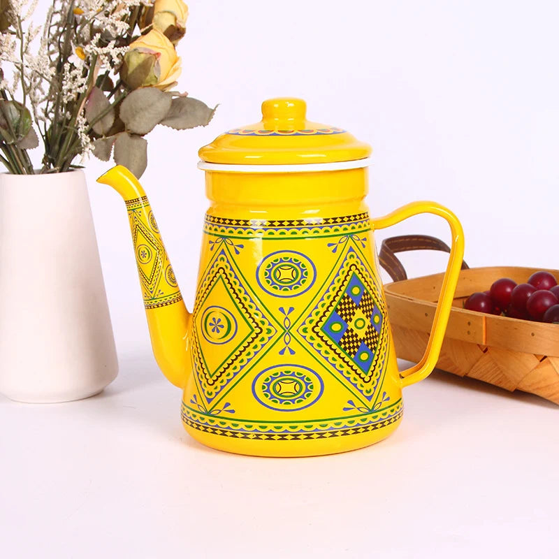 Kaffekanne med svanehals og retrodesign for kvinner og menn 3