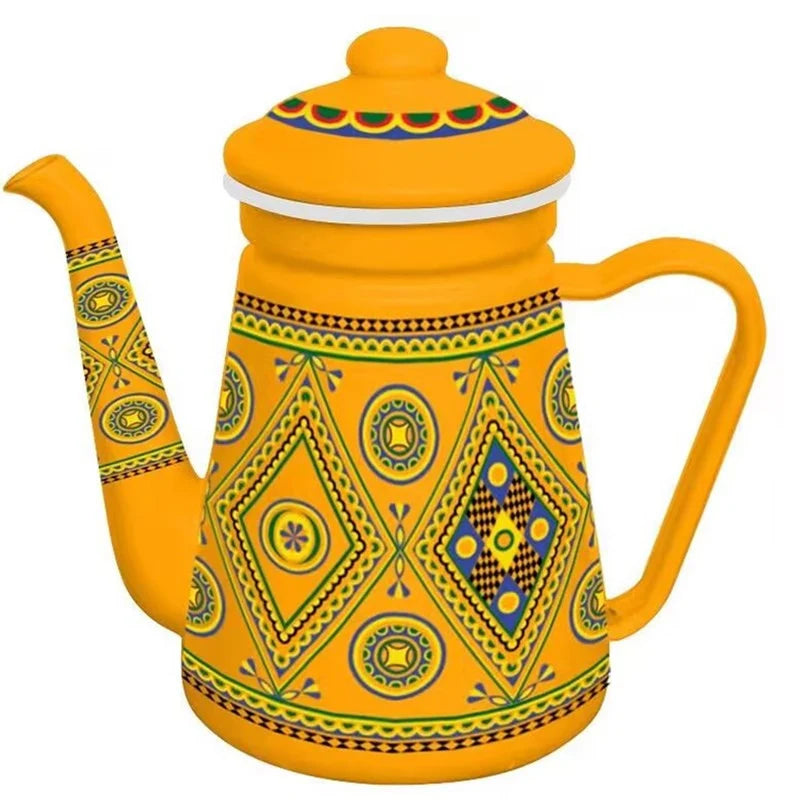 Kaffekanne med svanehals og retrodesign for kvinner og menn 7
