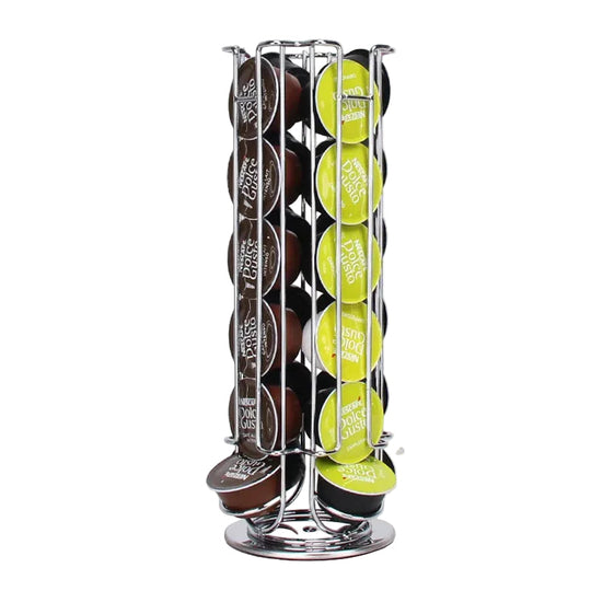 Kaffekapselholder for 24 Kapsler med Roterende Design 0