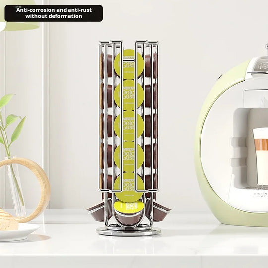 Kaffekapselholder for 24 Kapsler med Roterende Design 2