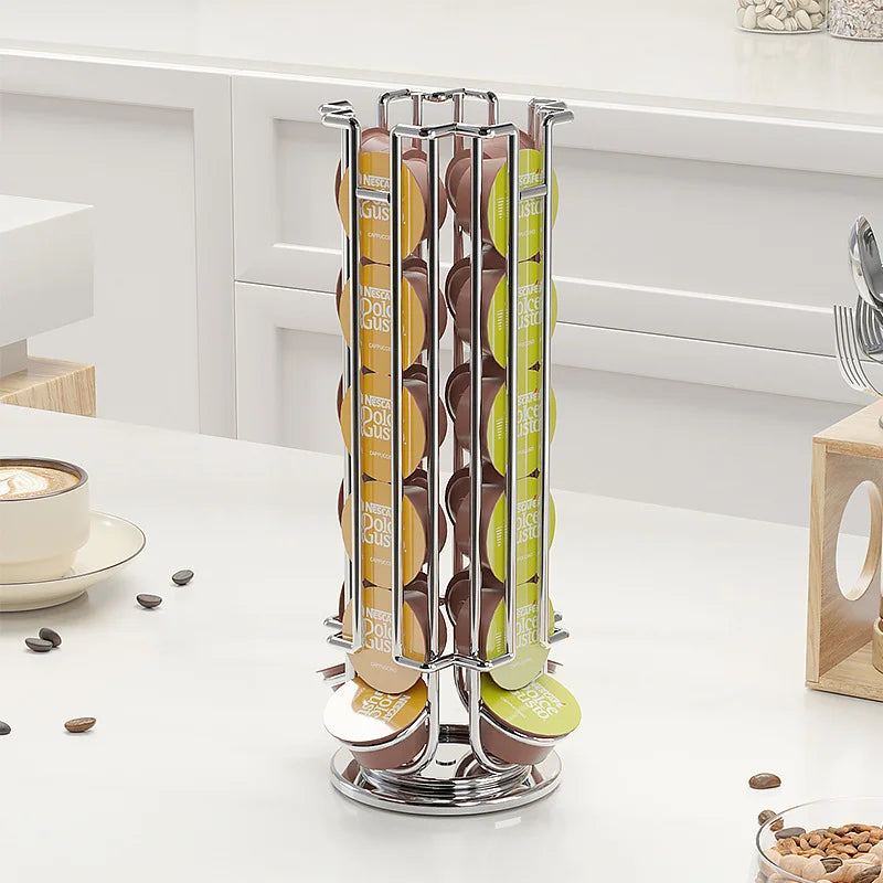 Kaffekapselholder for 24 Kapsler med Roterende Design 3