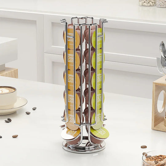 Kaffekapselholder for 24 Kapsler med Roterende Design 3