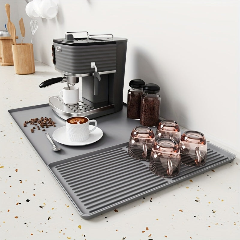 Kaffematte Silikon 2-i-1 med Hevede Kanter 4