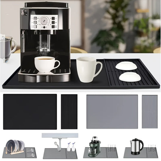 Kaffematte Silikon 2-i-1 med Hevede Kanter 5