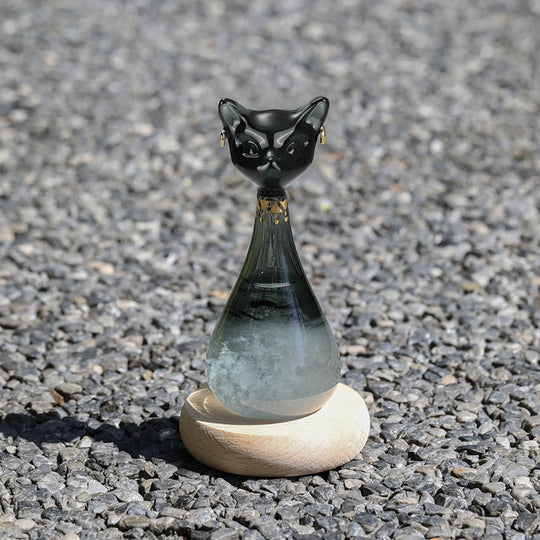 Katt-inspirert Værforutsigelsesflaske Globusformet Antikk Imitasjon Decor 1