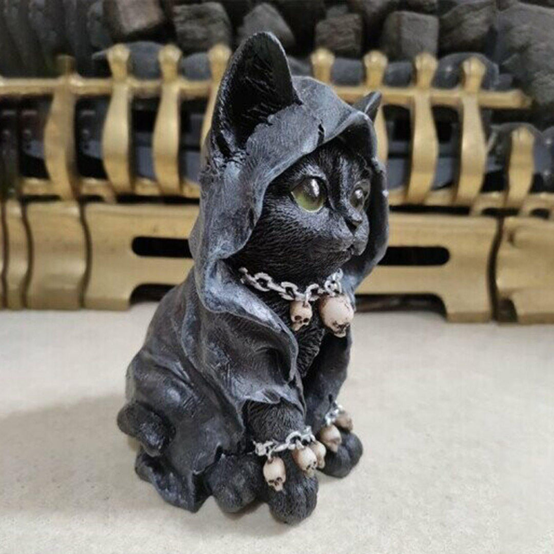 Katt Statue Dekorasjon Håndlaget 2