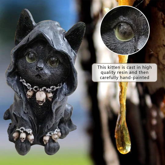 Katt Statue Dekorasjon Håndlaget 3
