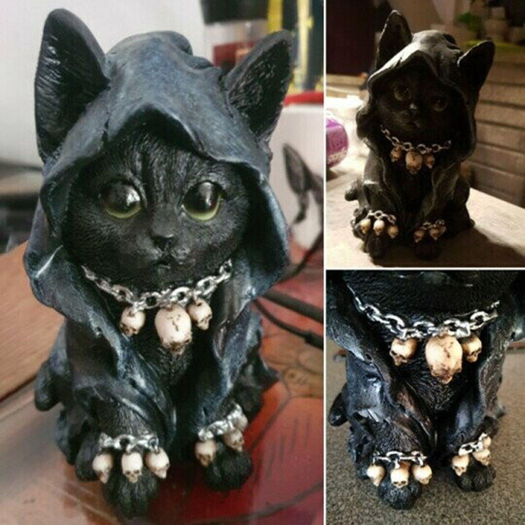 Katt Statue Dekorasjon Håndlaget 6