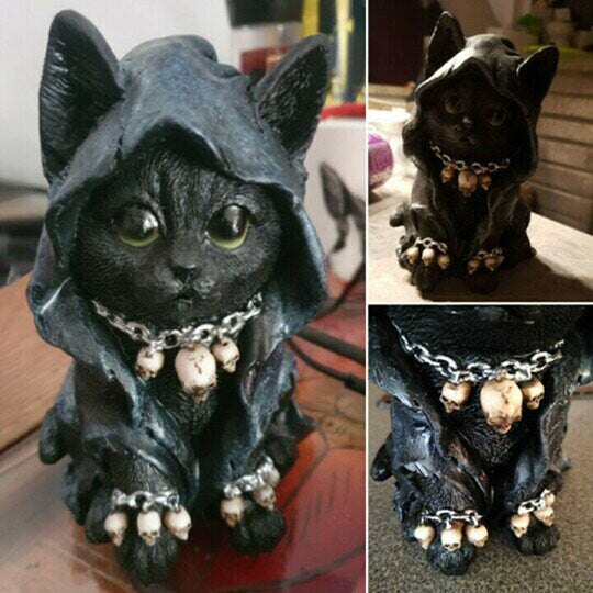 Katt Statue Dekorasjon Håndlaget 6