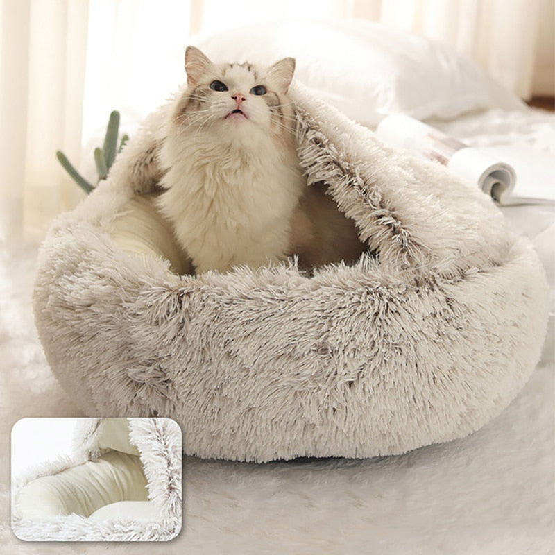 Kattens Soveplass Semi-Lukket Design Komfortabel Soveplass 0