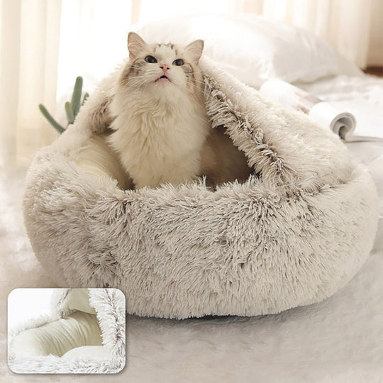 Kattens Soveplass Semi-Lukket Design Komfortabel Soveplass 0