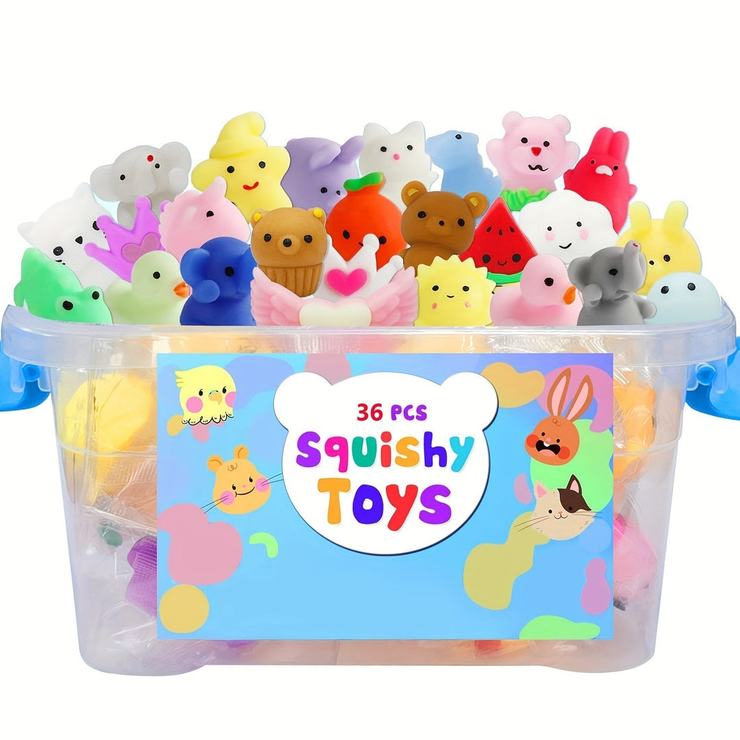 Kawaii Dyreleker Sett med 36 Søte Squishy Dyr 5