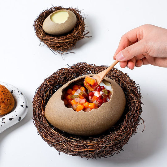 Keramisk Eggeskall Bolle Unik Design For Hjemmet 0