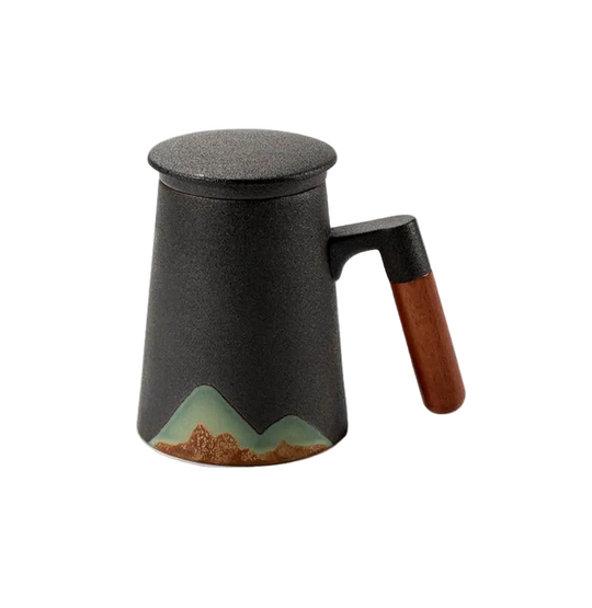 Keramiske Tekopper med Filter for Te og Kaffe