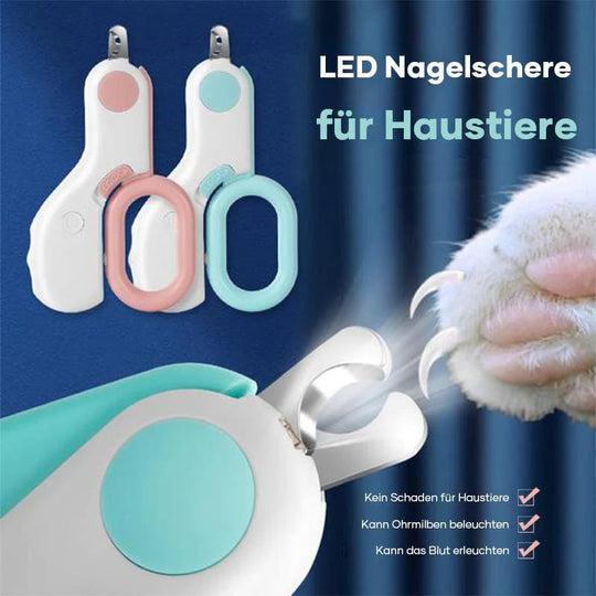 Kjæledyr Negleklipper med LED Lys Ergonomisk Design 1