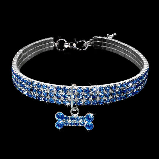 Kjæledyrhalsbånd med Bling Detaljer 2