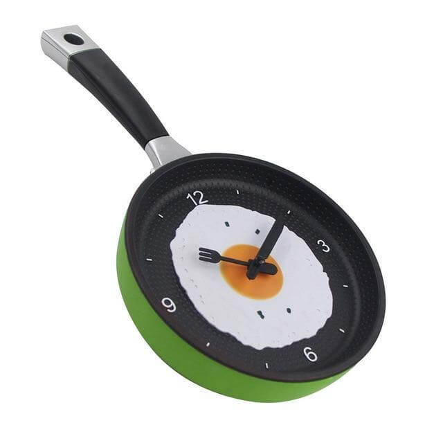 Kjøkken Veggklokke Stekepanne Design 0
