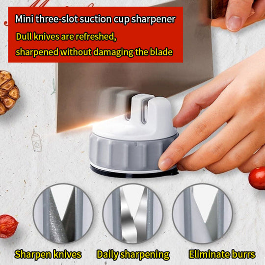Kjøkkenknivsliper med Sugekopp og Ergonomisk Design 3
