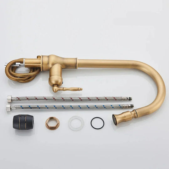 Kjøkkenkran Vintage Tap Svingbar Tut Retro Design 4