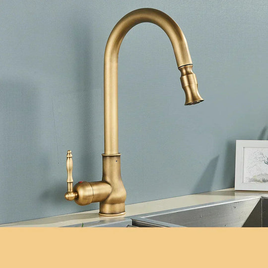 Kjøkkenkran Vintage Tap Svingbar Tut Retro Design 8